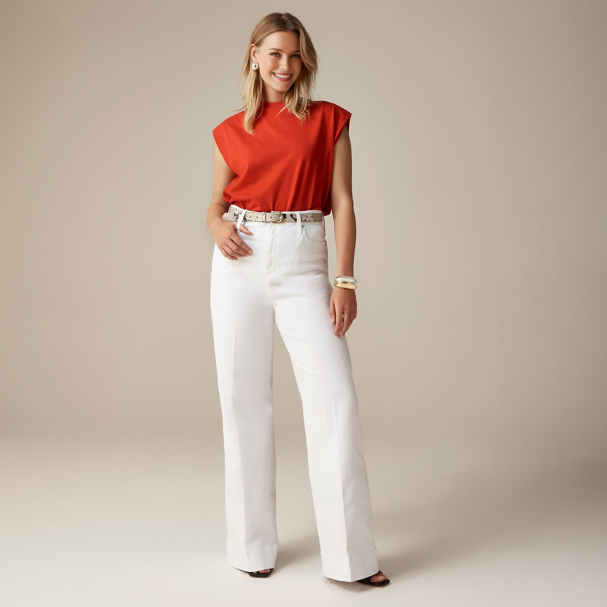 Wide Leg Denim Trouser (Buy 2 Free Shipping)