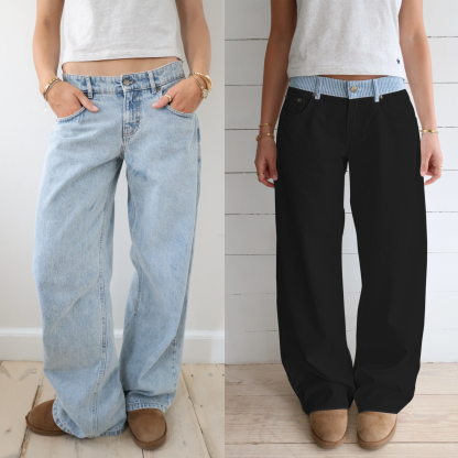 Jodie Adjustable Wide Leg Jeans (Buy 2 Free Shipping)