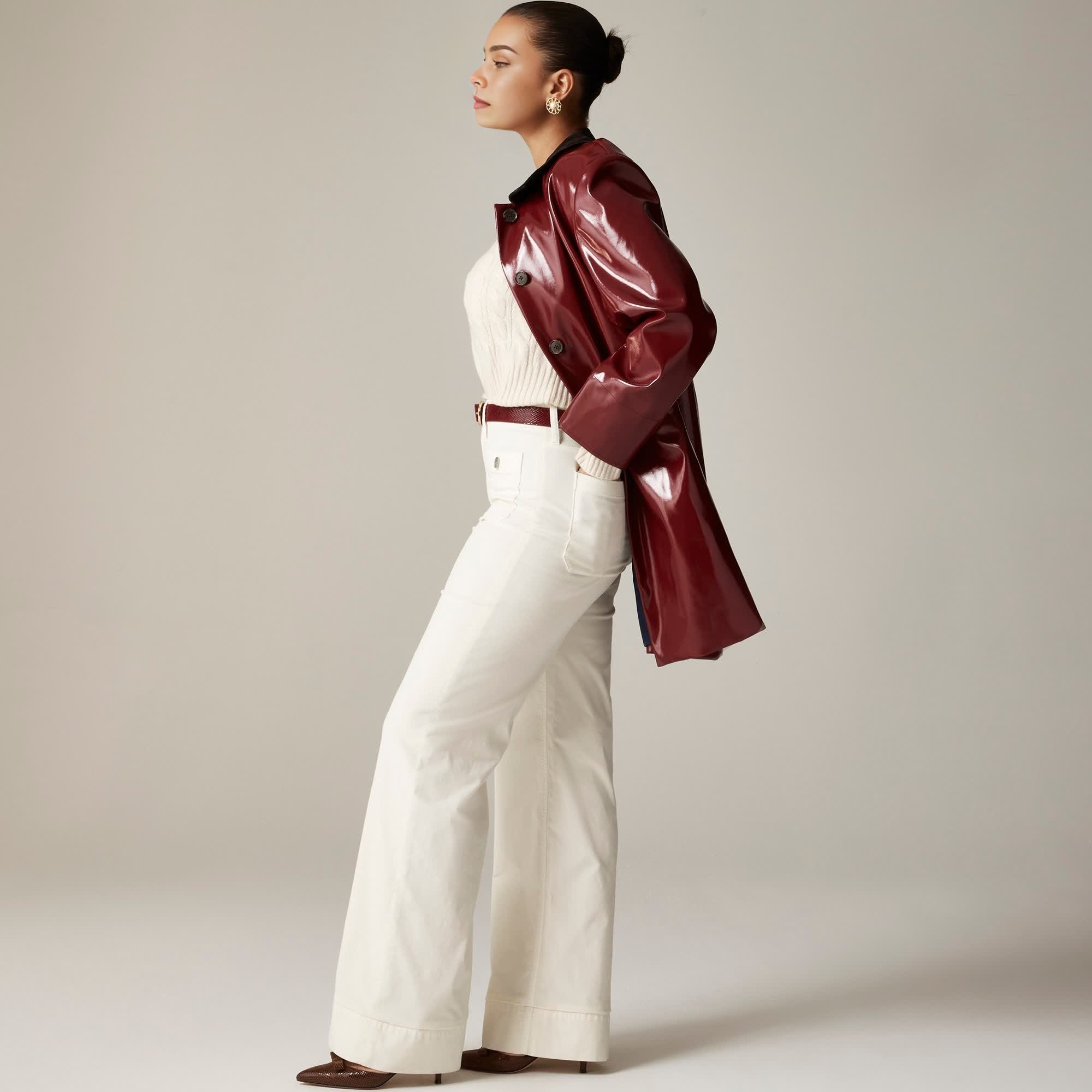 Wide Leg Velvet Sailor Trouser (Buy 2 Free Shipping)