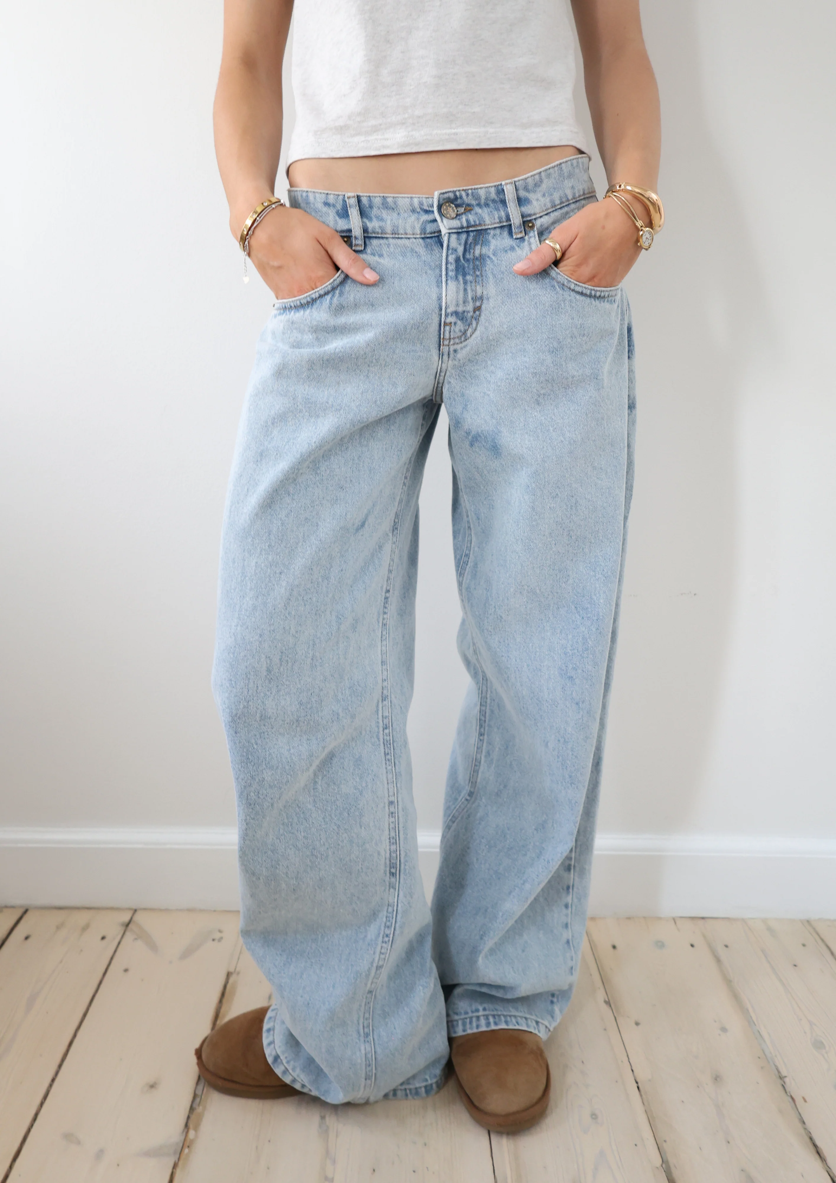 Jodie Adjustable Wide Leg Jeans (Buy 2 Free Shipping)