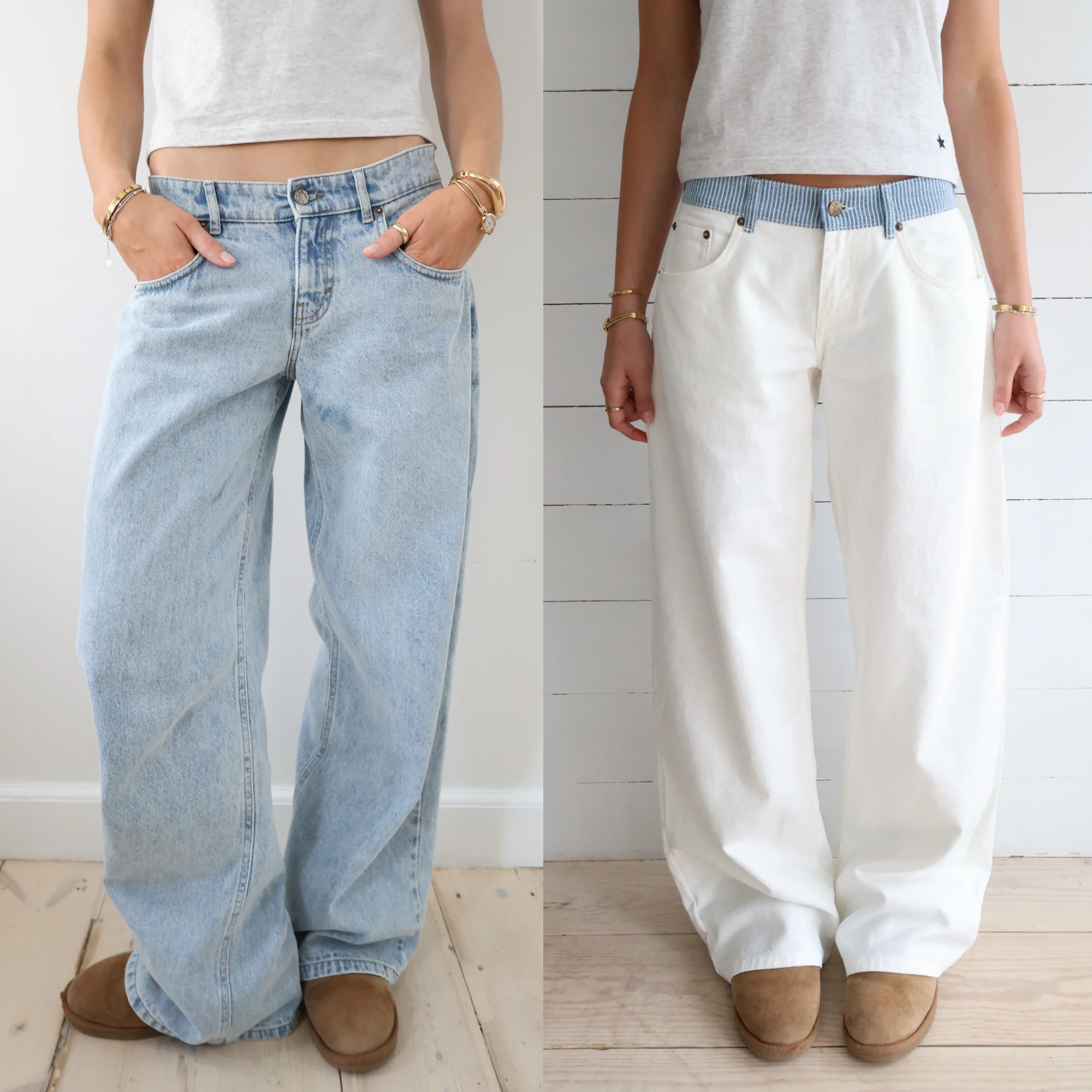 Jodie Adjustable Wide Leg Jeans (Buy 2 Free Shipping)