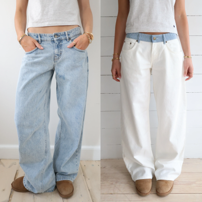 Jodie Adjustable Wide Leg Jeans (Buy 2 Free Shipping)