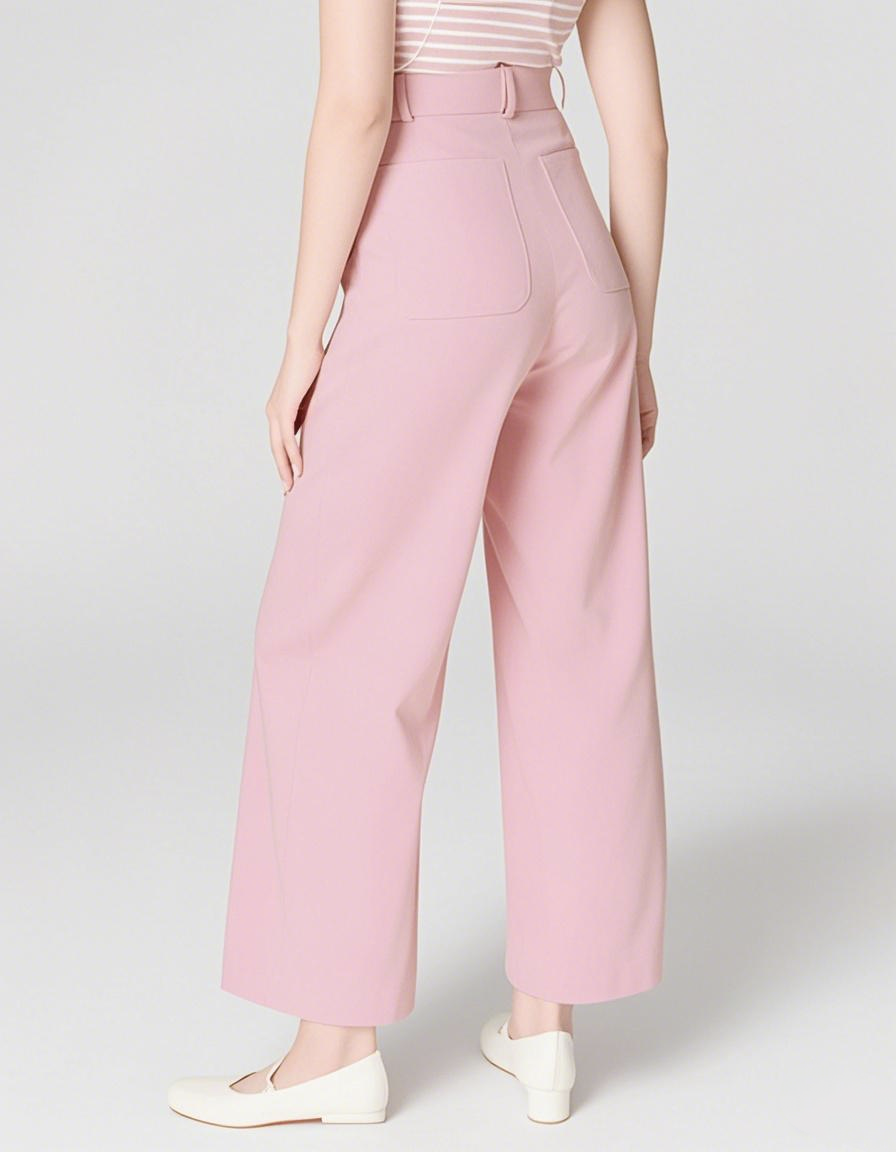 Tummy Control Stretch Twill Wide Leg Pant (Buy 2 Free Shipping)