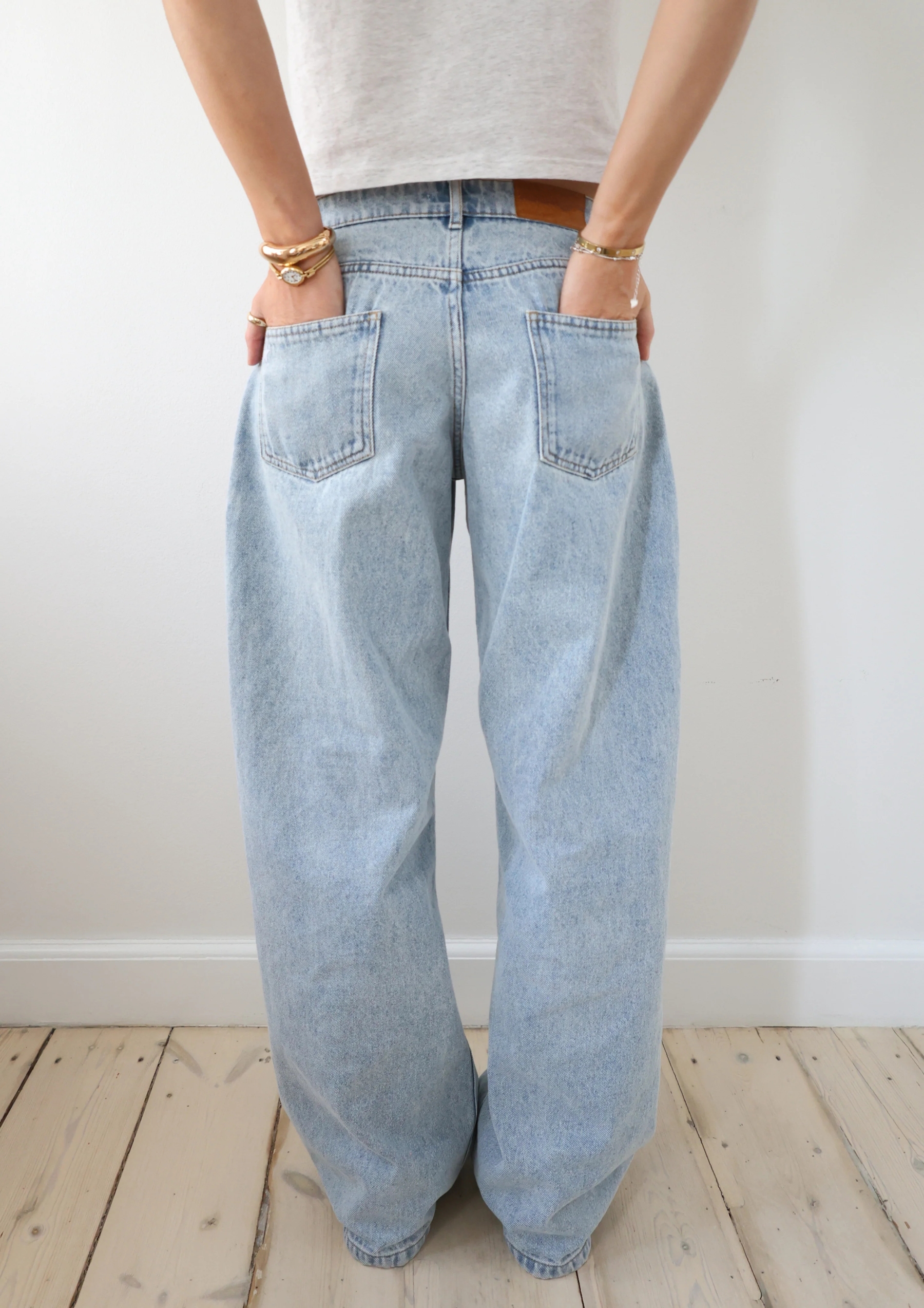Jodie Adjustable Wide Leg Jeans (Buy 2 Free Shipping)