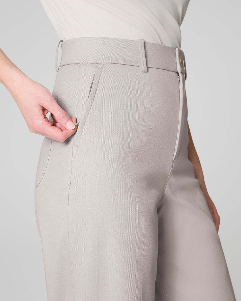 Tummy Control Stretch Twill Wide Leg Pant (Buy 2 Free Shipping)