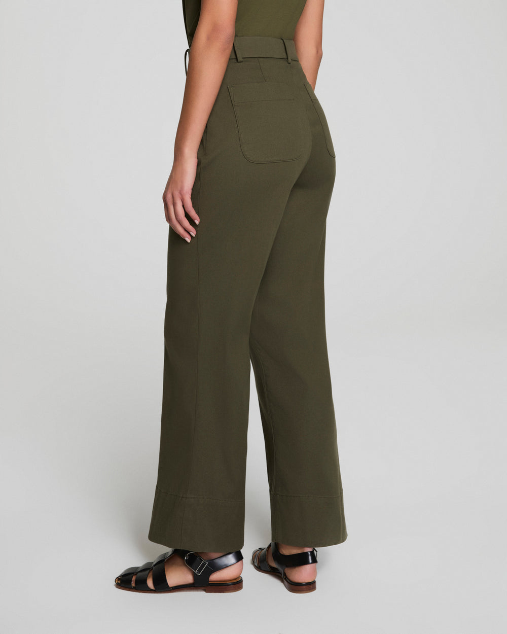Tummy Control Stretch Twill Wide Leg Pant (Buy 2 Free Shipping)