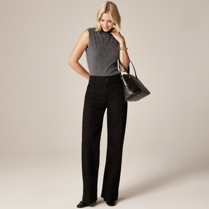 Stacked Buttons Trouser Jean