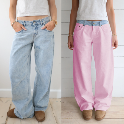 Jodie Adjustable Wide Leg Jeans (Buy 2 Free Shipping)