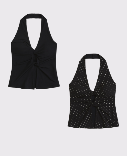 Bra-Free Twist Halter Cutout Top (Buy 2 Free Shipping)