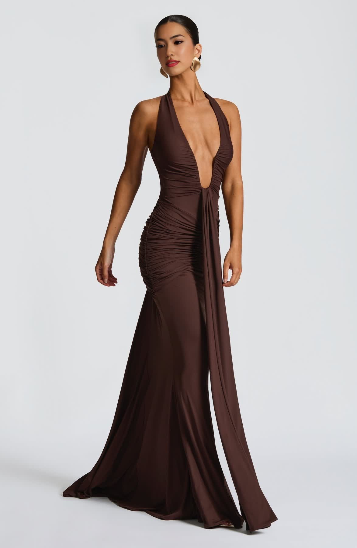 Rosetta Deep V Neck Maxi Dress (Buy 2 Free Shipping)