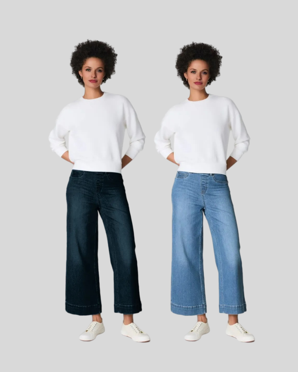 Shape EveryWear Wide Leg Jeans (Buy 2 Free Shipping)
