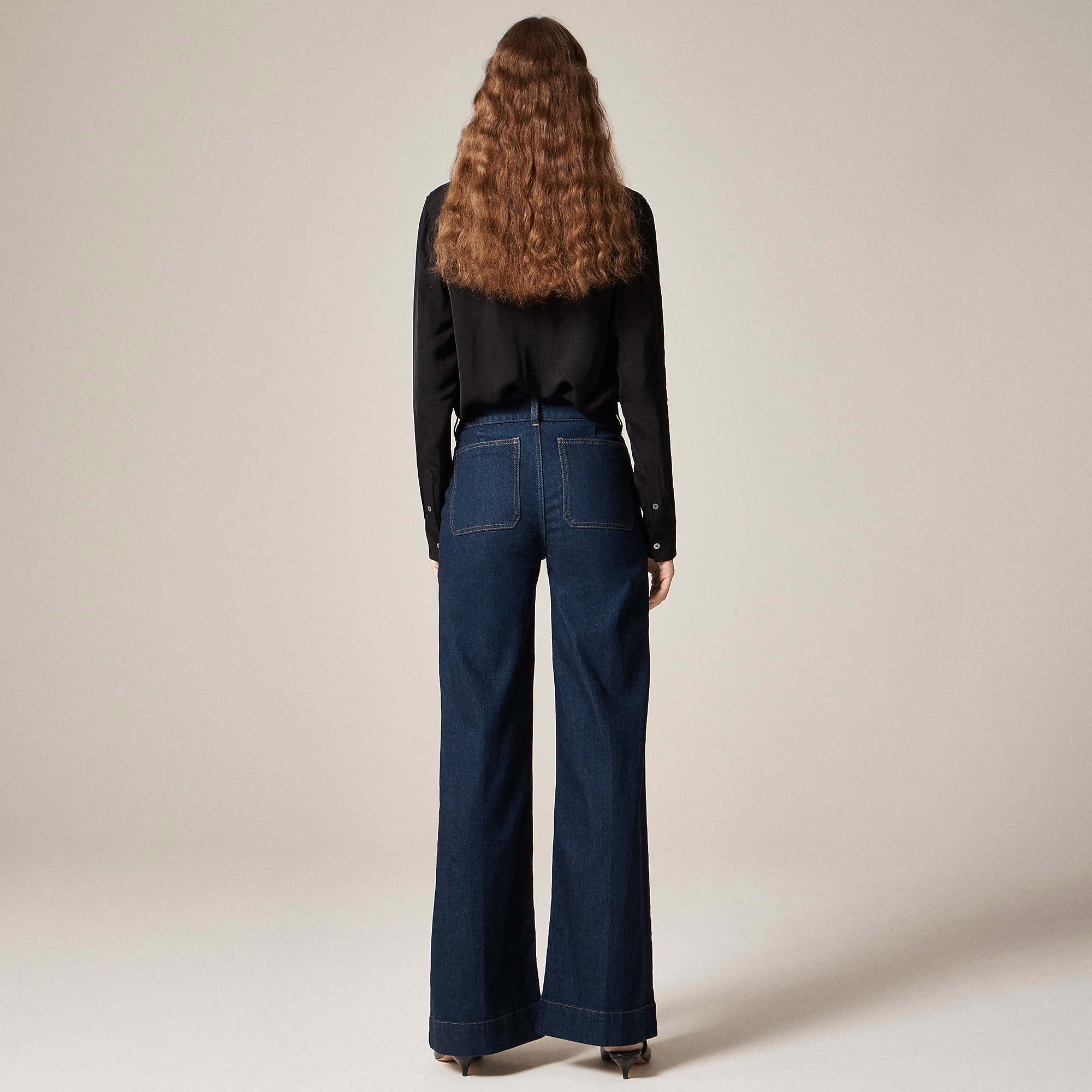 Stacked Buttons Trouser Jean