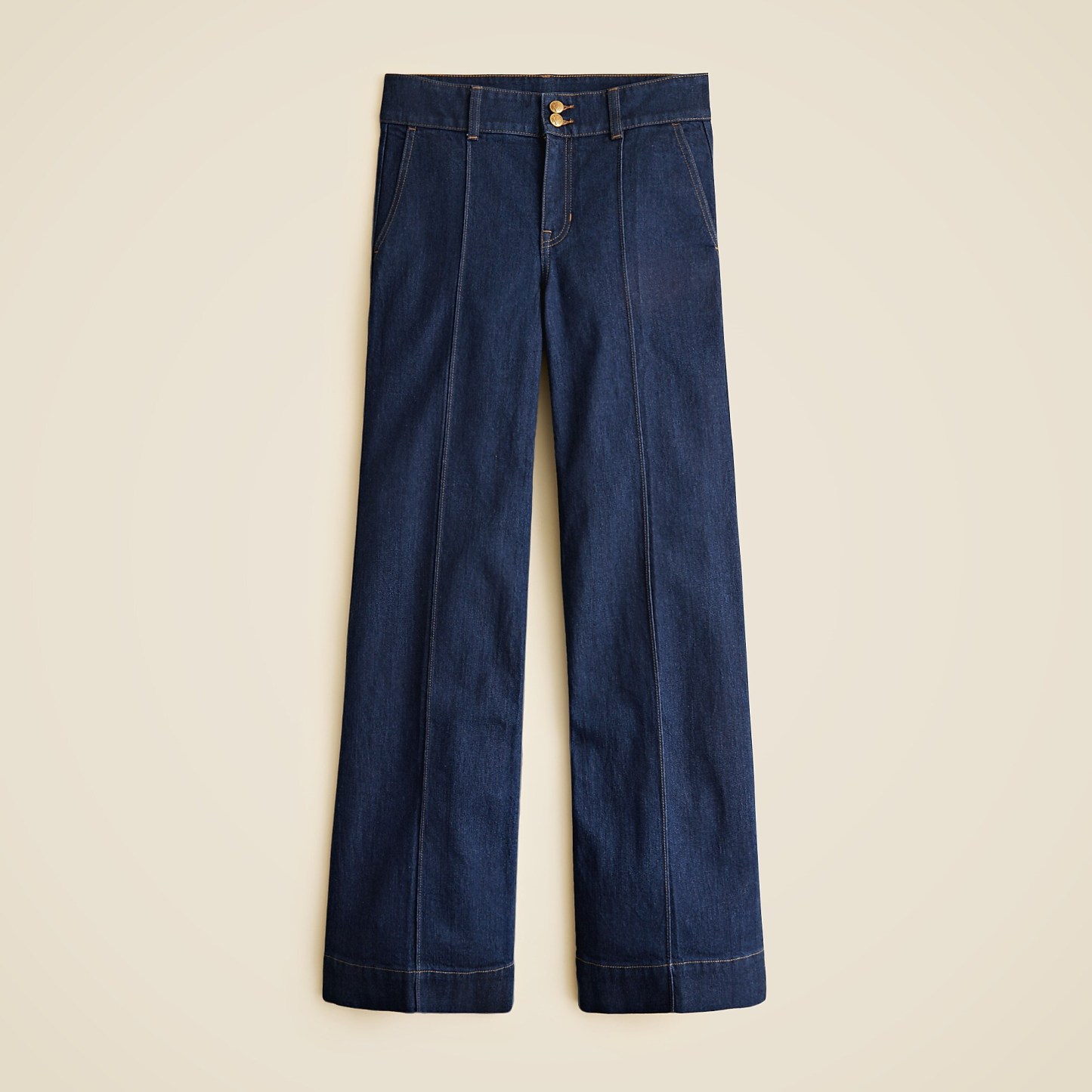 Stacked Buttons Trouser Jean