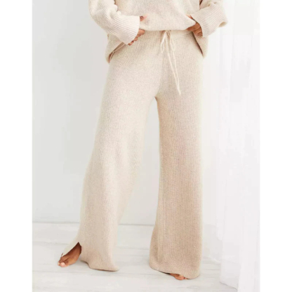 Half Zip Waffle Sweater Set(Buy 2 Free Shipping)