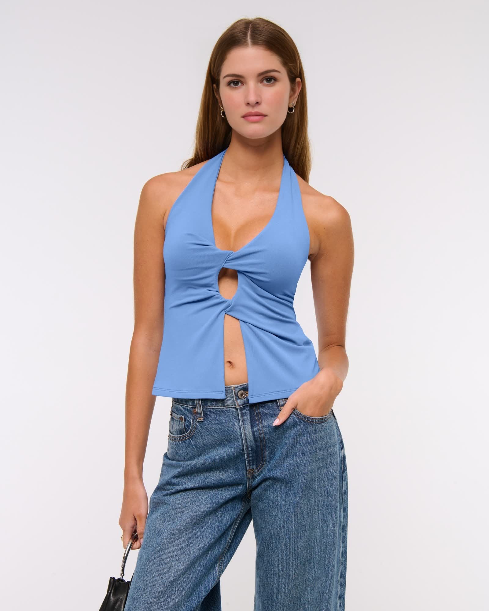 Bra-Free Twist Halter Cutout Top (Buy 2 Free Shipping)