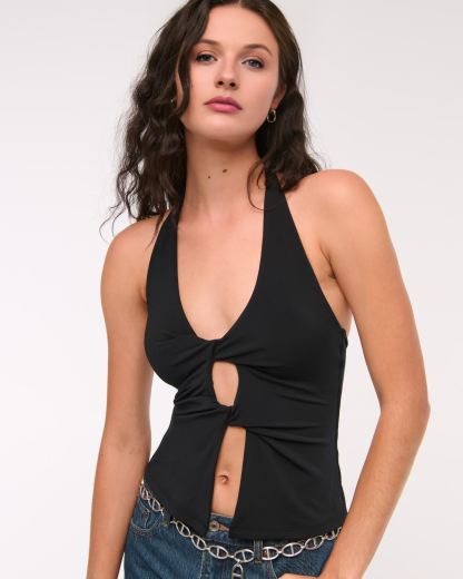 Bra-Free Twist Halter Cutout Top (Buy 2 Free Shipping)