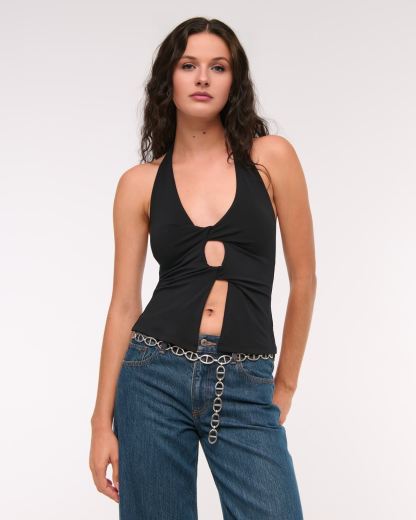 Bra-Free Twist Halter Cutout Top (Buy 2 Free Shipping)