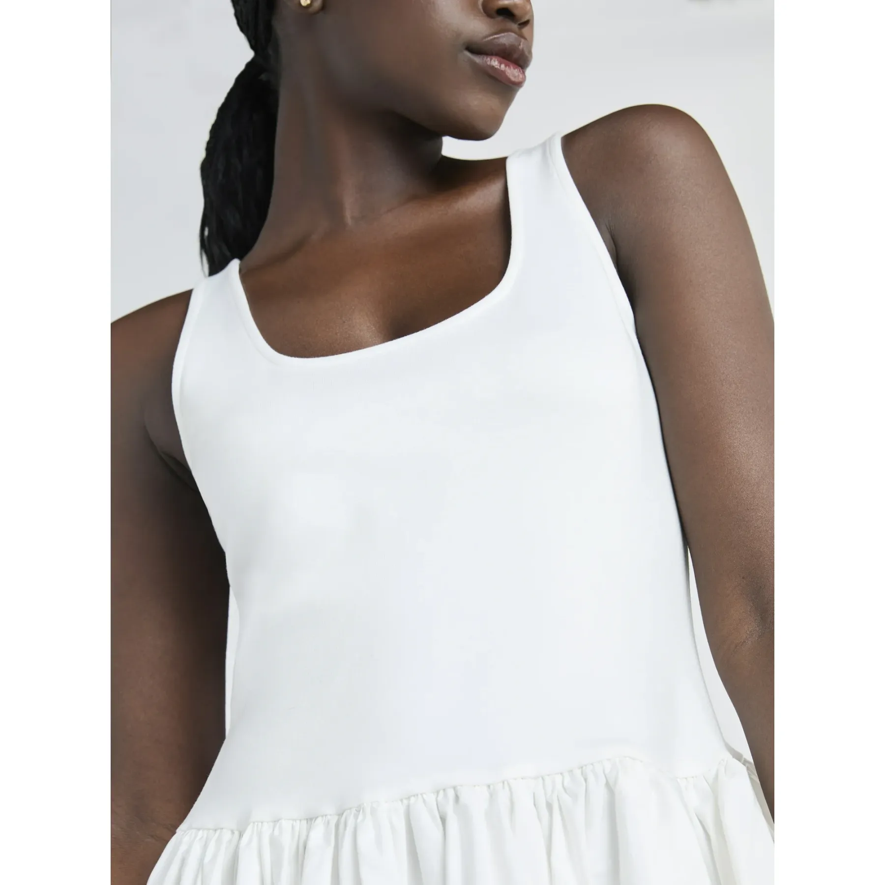 Plus Bubble Hem Midi Dress