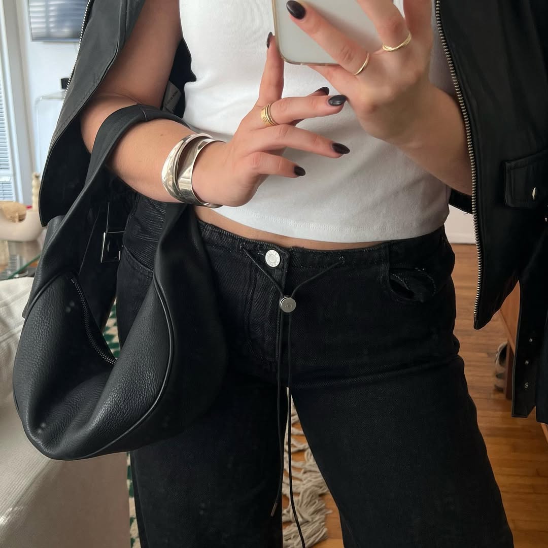 Low Rise Adjustable Wide Leg Jeans 