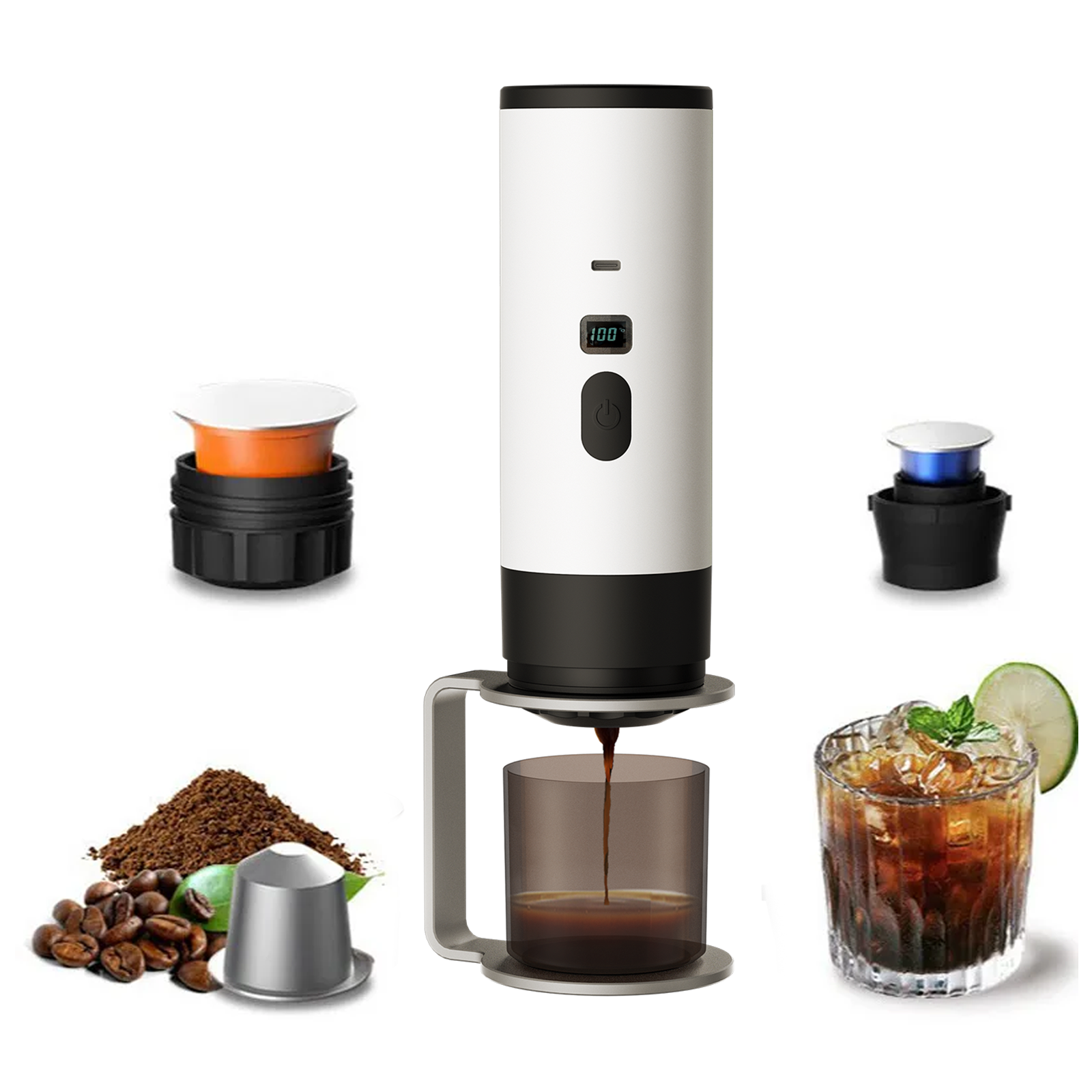 Brivona 3-in-1 Portable Coffee Maker