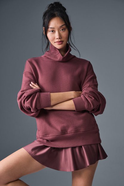 Hazy Mock Neck Pullover(Buy 2 Free Shipping)