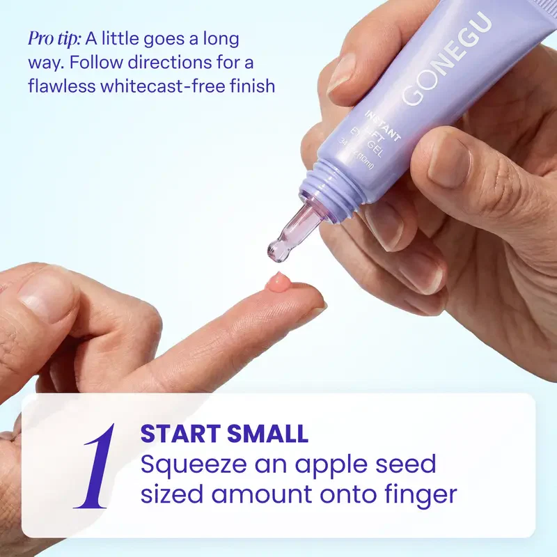Step 1 how to use eye gel