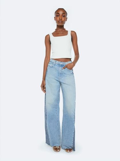 The Pipe Dream Button Sneak Fray Jean(Buy 2 Free Shipping)