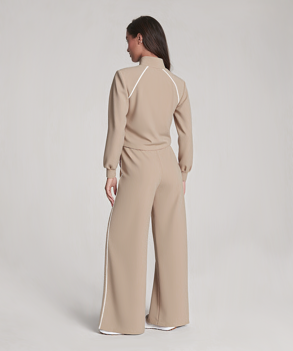 AirEssentials Pique Half Zip Jumpsuit(Buy 2 Free Shipping)