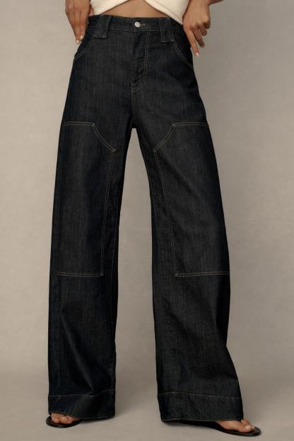 Puddle Curve Low-Rise Tapered Jeans(BUY 2 FREE SHIPPING)