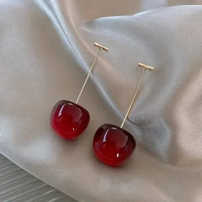Best Seller 🔥NEW Long Cherry Drop Earrings