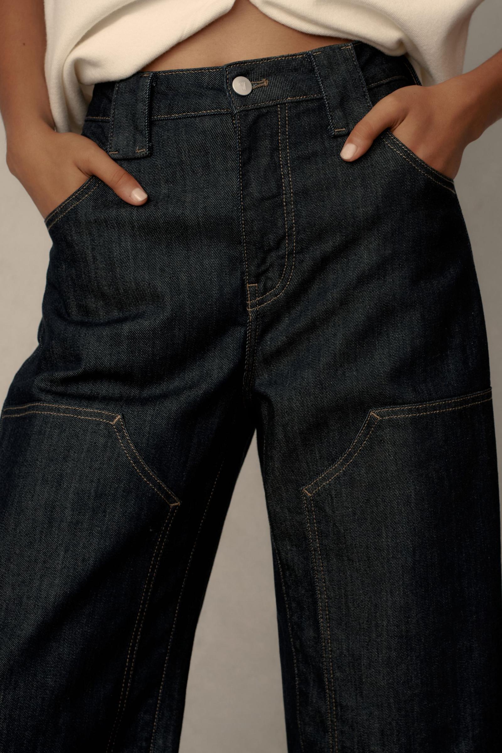 Puddle Curve Low-Rise Tapered Jeans(BUY 2 FREE SHIPPING)