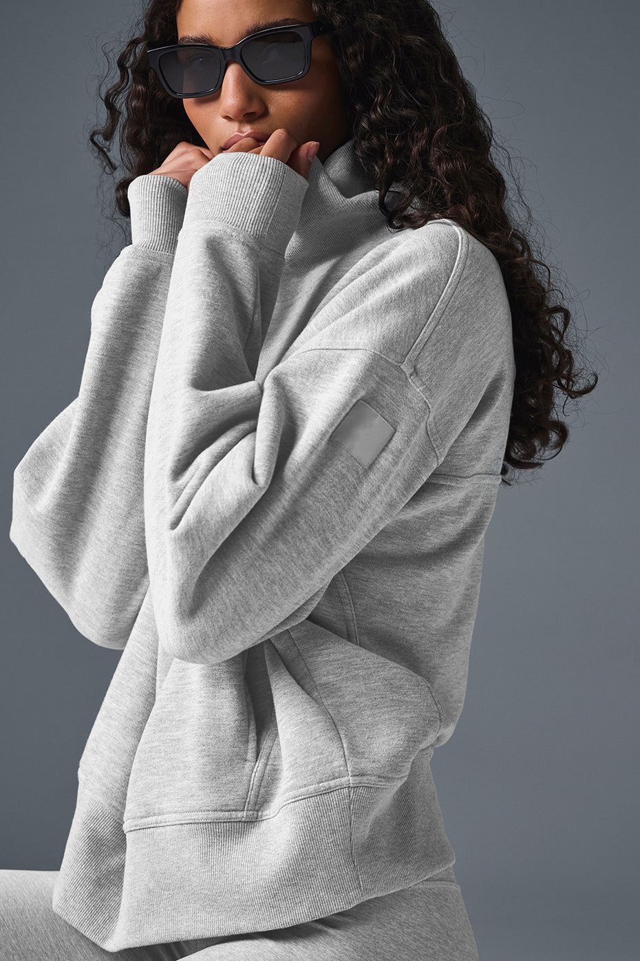 Hazy Mock Neck Pullover(Buy 2 Free Shipping)