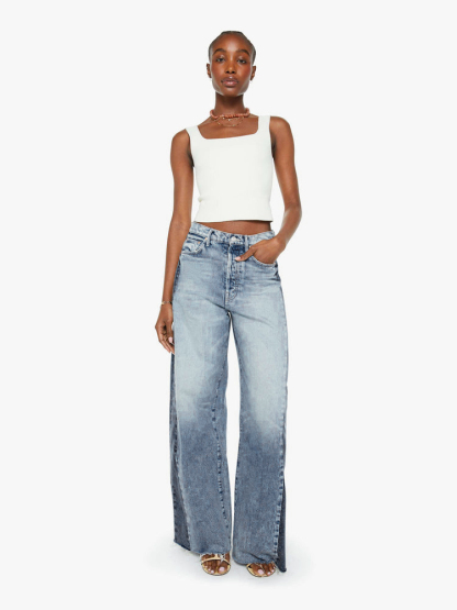 The Pipe Dream Button Sneak Fray Jean(Buy 2 Free Shipping)