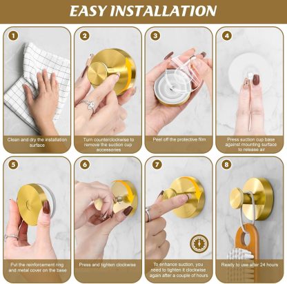 Suction Cup Hooks  – (Buy 1 Get 4 set)