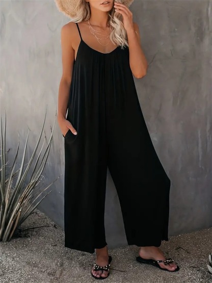 Boho Spaghetti Ruched Jumpsuit, Casual Sleeveless Long Length Wide Leg Jumpsuit, Women's Clothing 55,169 reviews 4.6 All reviews are from verified purchases Item reviews (10,683) Provider reviews (55,169) Top 1% rated in Women's Jumpsuits Small 2 % True