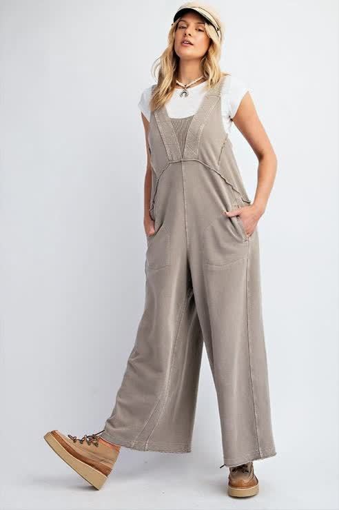 Relaxed Fit Wide Leg Jumpsuit(Buy 2 Free Shipping)