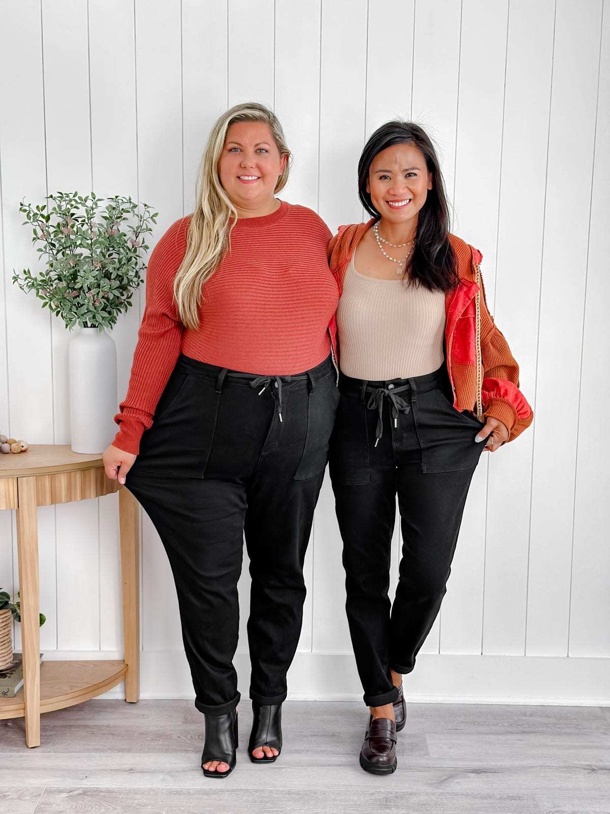 Judy Blue Stretch Pull On Denim Joggers (Buy 2 Free Shipping)