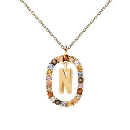 Personalized Gemstone Initial Necklace??A Symbol of Uniqueness