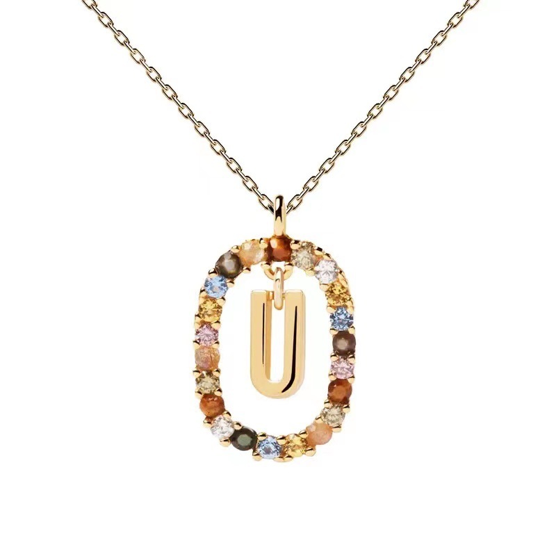Personalized Gemstone Initial Necklace??A Symbol of Uniqueness
