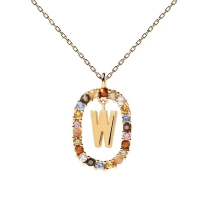 Personalized Gemstone Initial Necklace??A Symbol of Uniqueness