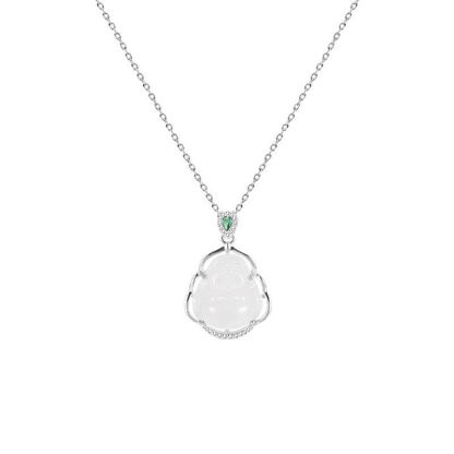 Serene Buddha - Inspired Jade Necklace