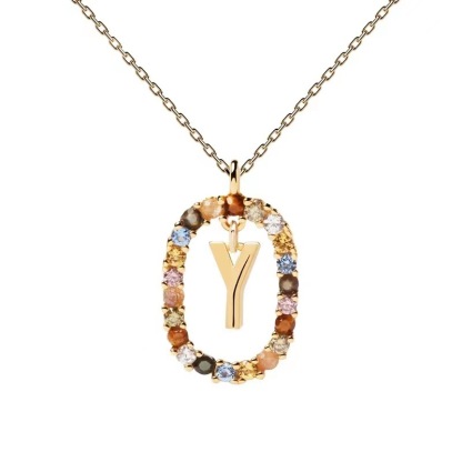 Personalized Gemstone Initial Necklace??A Symbol of Uniqueness