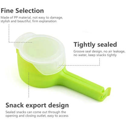 Food Storage Clips with Pour Spouts