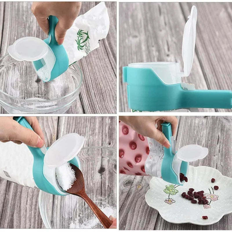 Food Storage Clips with Pour Spouts