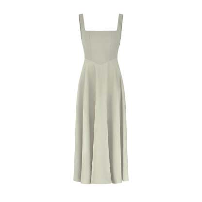 Muse Low Waist Square Neck Midi Dress(BUY 2 FREE SHIPPING)
