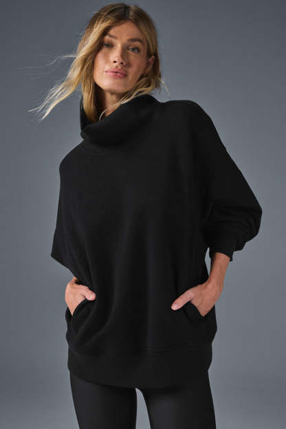 Hazy Mock Neck Pullover(Buy 2 Free Shipping)