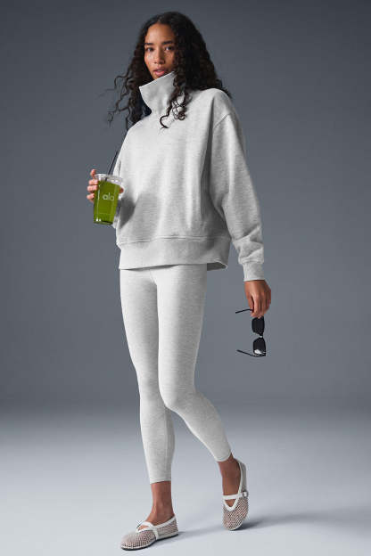 Hazy Mock Neck Pullover(Buy 2 Free Shipping)