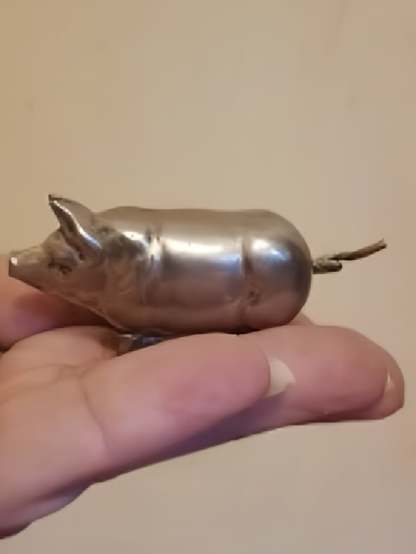 1880s Vintage Pig Tape Measure – Antique-Inspired Mini Collectible