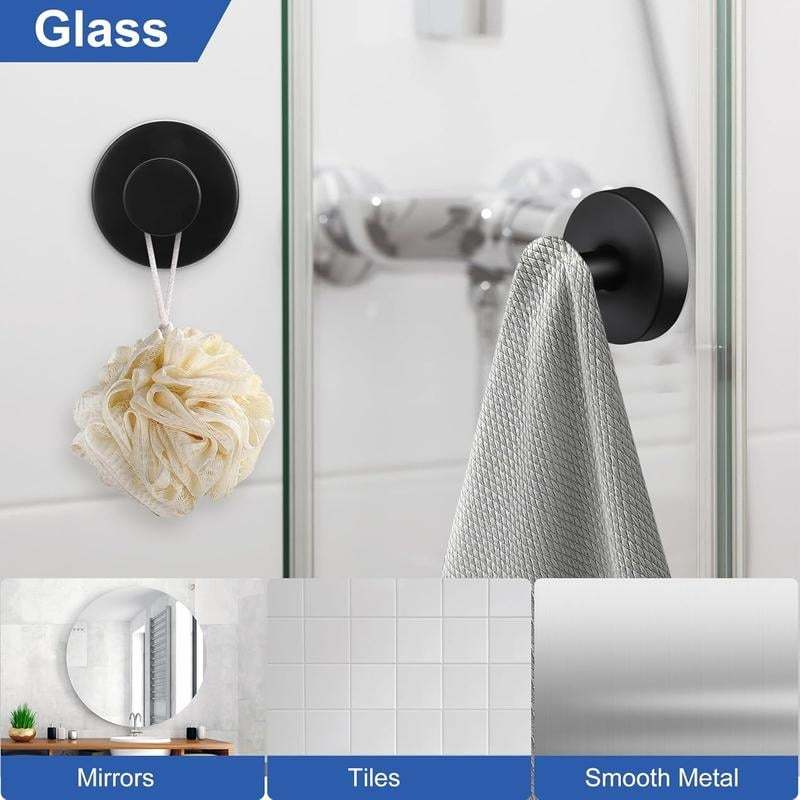 🔥2 Packs Suction Cup Hooks for Shower
