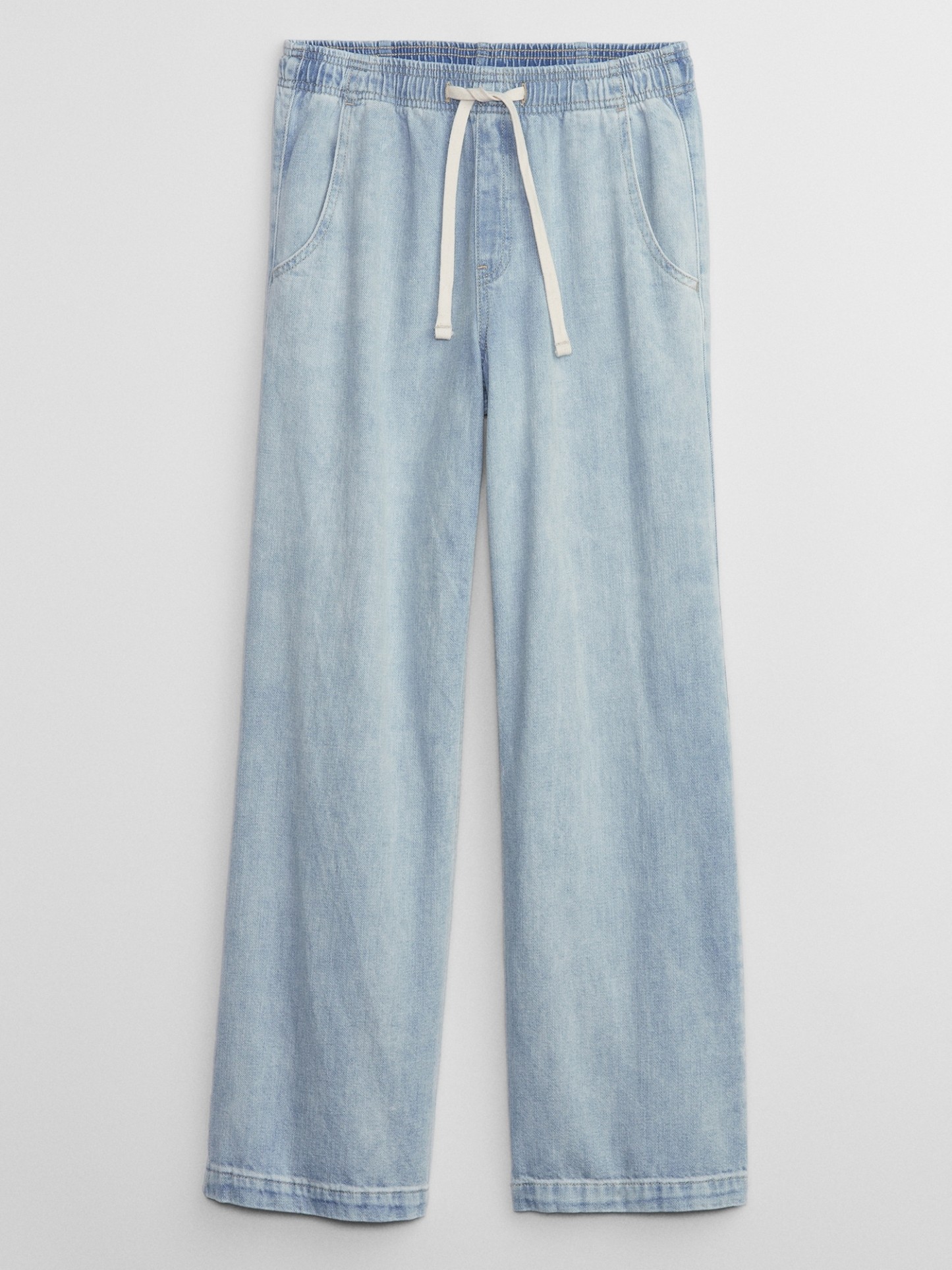 High Rise Seamed Wide-Leg Pull-On Jeans(BUY 2 FREE SHIPPING)